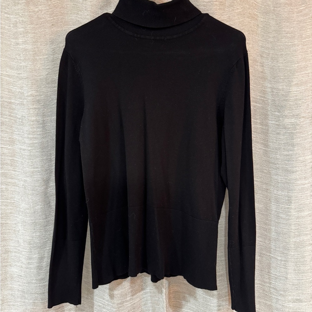 Chic Black Turtleneck Sweater for Women